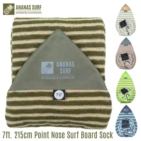 Ananas Surf 7'0" 213 cm Surfboard Sock 7 ft. Short Hibryd Board Point Nose Soft Cover Bag Protective