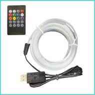 Car Ambient Lighting Voice-Activated 7-Color LED Rope Lights Automotive Supplies for Offices Dashboa