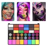 Body 42-Color Paint Set Water-Soluble UV Glitter Makeup Watercolour Set