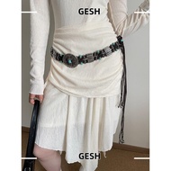 GESH Bohemian Belt, Y2K Trendy Waist Chain,  Bohemian Dress Decoration Vintage Rope Decoration For W