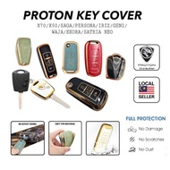 TPU Car Key Cover Proton X50 X70 Persona Saga Flx Blm Waja Gen2 Satria Neo Sarung Kunci Kereta Keychain Remote Cover