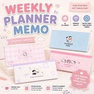 Weekly Planner Memo Pad To Do List Weekly Schedule Planner Aesthetic