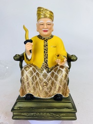 YMS Ceramic Five Colour Datuk Gong Statue 陶瓷梵彩 拿督公 青衣拿督公 白衣拿督公 黑衣拿督公 黄衣拿督公 红衣拿督公 手持拐杖 手持马来短剑 手持元宝 金身