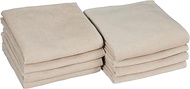 MUJI 83345495 Pile Weave Long Towel, Beige, Set of 4, 13.4 x 43.3 inches (34 x 110 cm), Organic Cott