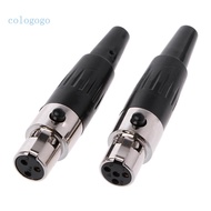 COLO Quality Mini 3PIN 4PIN Female plug Mini Microphone connector