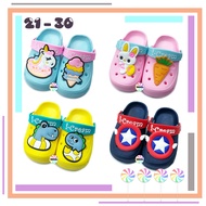 CSMY ➜ Baby & Kids Cartoon Clog Shoes | Kids Boy Girl Pony Dino Sandals Slippers Cute Twins | Kasut 