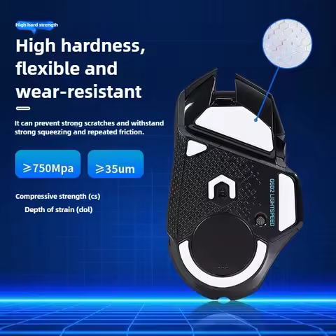 Curved Edge Mouse Skates For Logitech G502 LIGHTSPEED – Esports Wired/Wireless Smooth Anti-Wear Gami