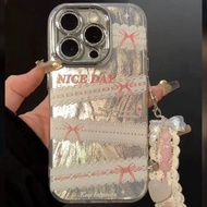 Casing iPhone 11 13 14 15 16 Pro Max กันกระแทก ribbon bow กันกระแทก Case For iPhone 13PM,16PM,15PM,1