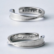 Kpop Idol MONSTA X Rings 10th Anniversary Korean Fashion Accessories Adjustable ring