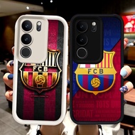 N121 Barcelona Black and White Silicone Casing for VIVO V50 V40 Lite Y19S Y19 Pro 5G Case