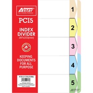 A4 Index Divider Colourful Thick card type (5 Colour/10  Colour)