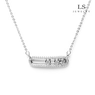 LS สร้อยคอล็อคเล็กแฟชั่นสำหรับผู้หญิง n2728