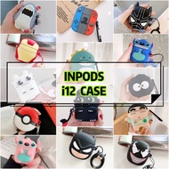 InPods 12 Case Cute Cartoon Casing Inpod i12 12 Case Cover Bluetooth Headset Soft Silicone Case