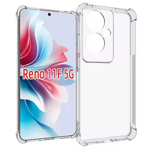 Oppo Reno11 F CPH2603 Case Air Cushion Shockproof Airbag Clear Silicone TPU Back Cover Soft Case for