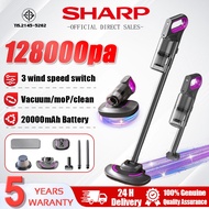 【5 years warranty】 SHARP Cordless Vacuum Cleaner 6in1 128000PA Rechargeable Multifunctional Mop Pad 