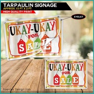 ➖ ∯ ◆ 2pcs UKAY UKAY FOR SALE Signage | UKAY UKAY FOR SALE Tarpaulin Signage