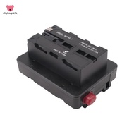 V Mount V-Lock Battery to NP-F F550 F570 F750 F970 Dummy Battery Converter Black Battery Adapter Pla