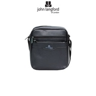 JOHN LANGFORD Men's Sling Bag / Synthetic Leather / Black / JLC197P3