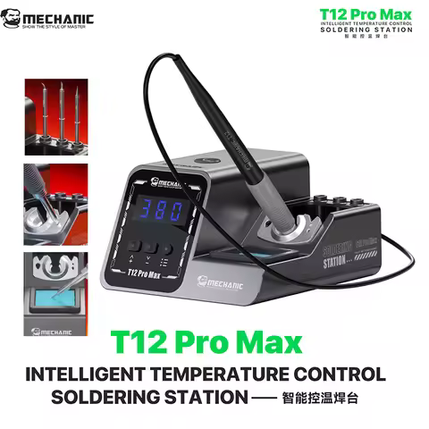 T12PRO 110V/220V Intelligent Temperature Control Soldering Station High Power: 120W | Temperature Ra