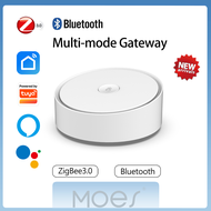 Moes Smart Multi-โหมด Gateway ZigBee 3.0 WiFi บลูทูธจุดชาร์จไฟรวม Worak ด้วย Tuya แอพนำสมัยเสียงสวิตช์ควบคุมผ่านwifi Alexa Google Home