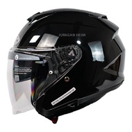 HJC i31 BLACK GLOSSY HALF FACE HELMET