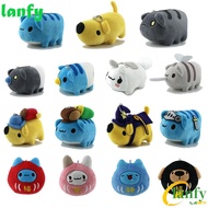 LANFY Bugcat Pendant, Multiple Style PP Cotton Bugcat Capoo Keychain, Lovely Blue Cat Toy Keyring Ca