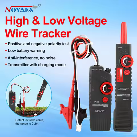 NF-820 Noyafa New Underground Wire Locator RJ45 RJ11 BNC ​High Low Voltage Cable Tester Line Finder 