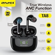 AWEI-TA8 藍牙耳機 丨無線耳機丨 真無線 ANC 丨主動降噪 5.2丨 無線藍牙耳機 丨高端雙耳入耳式運動 耳機 丨 超長續航（2123）