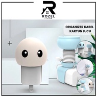 ROZEL Charger Cable Organizer Cute Cartoon Cable Winder Charger Cable Winder Cable Management for Ch