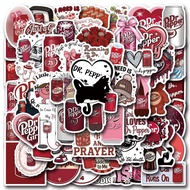 55Pcs Cute Dr Pepper Stickers Funny Dr Pepper Decals For Phone Laptop Suitcase Notebook Waterproof S