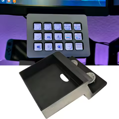 For Stream Deck MK2 Mount Under Monitor, 3D Printed Clamp Stand for Stream Deck MK2, Monitor Mount A