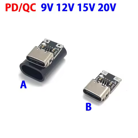 1set 1pcs PD 2 3.0 LDE Fast Charge PD/QC PD decoy module 9V 12V 15V 20V DC trigger cable USB Type-C 