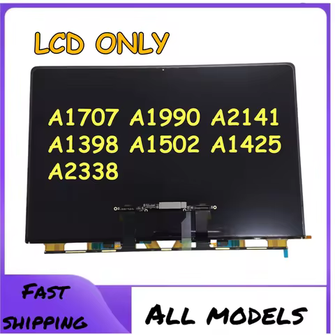 New LCD Display for MacBook Pro A1707 A1990 A2141 A1502 A1398 A1425 A2338 Screen LCD Glass Only 2012