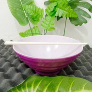 UNGU [Purple-Combination] 7.5 Inch 2-Color Flat Thread Bowl W75A4 Golden Dragon W-75A4