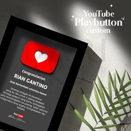 YOUTUBE PLAYBUTTON CUSTOM WALL DECORATIONS Premium certified certificate of award best boyfriend awa