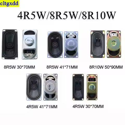 cltgxdd 1piece 4R 8R 5W 10W speaker LCD TV speaker 41x71/30x70/50x90MM speaker Diy Electronics