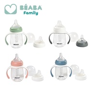 Beaba 2-in-1 Bottle to Sippy Learning Cup 210ml - 4 mth+, 100% watertight cup, Removable handles