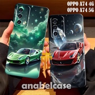 Softcase Oppo a74 5G a74 4G a95 a76 a96 a36 a52 a72 a92 16e a16k Racing Car Motif - Trendy Case - Ca