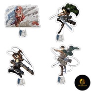 Anime Keychain Attack on Titan Levi Erwin Smith Eren Yeager Backpack Bag Decoration Accessory