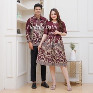 Burgundy couple party batik dress, luxury batik dress, SML XL XXL 3XL 4XL