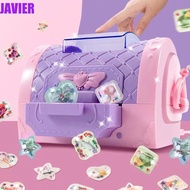 JAVIER Girls Goo Card Toys, Handmade Handbag 3D Sticker Maker|Creative Decal DIY Glitter Party