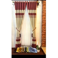 Gorden Jendela  Blackout Motif Pelangi Panjang 240 Bahan Import Tirai Pintu Sekat Ruangan Termurah