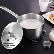 Taiban Berkualiti Tinggi 5 Lapisan 304 Periuk Susu/ Kuali Sos Keluli Tahan Karat/ 5 Layer 304 Stainl