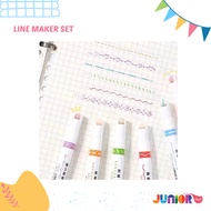 Line Maker Set / Shapes Linear Pen / Automatic Flower Shape Pen