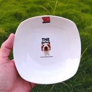 （二手）The Dog大頭狗 陶瓷盤 瓷器 餐具 居家生活 狗 寵物  白色