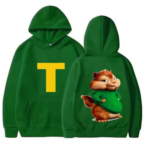 New's Fashion Unisex Casual Sportswear Women's Hoody Alvin Chipmunk Halloween Costume Women's Pullov