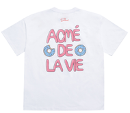 [acme De La Vie] ★ With the HiddenTag OVERSIZED★ DONUTS HOMER SHORT SLEEVE T-SHIRT WHITE Casual Men 