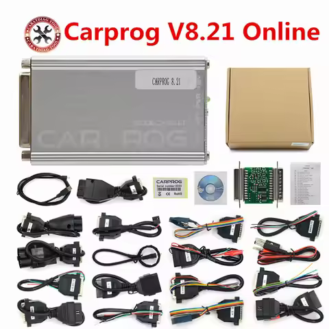 Carprog Original Full Version V8.21 V10.93 Adapter Programmer Reset IMMO Repair Tool With Keygen Onl