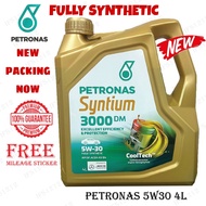 🇲🇾ORIGINAL🔥 PETRONAS FULLY SYNTHETIC 5W30 4L SYNTIUM 3000 5W-30 ENGINE OIL MINYAK HITAM 5W 30 PROTON