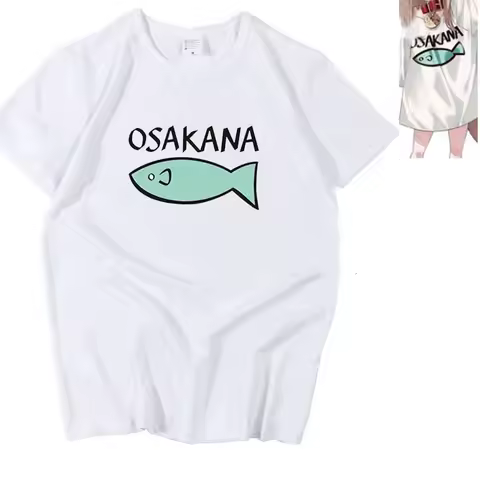 New Anime 40 Cosplay Kinako OSAKANA Cotton Casual Short Sleeve T-Shirt Tee Tshirt For Men Women Clot